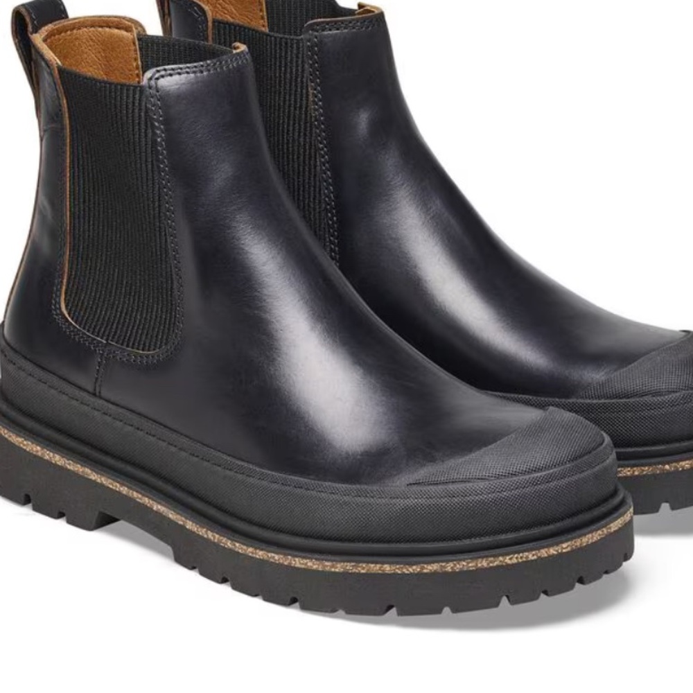 BIRKENSTOCK black Chelsea lug boot size 38 Prescott NWOT